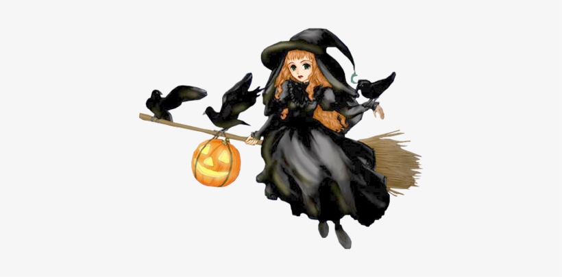 Witch Png Free Download - Süpürgeli Cadı Resimleri, transparent png