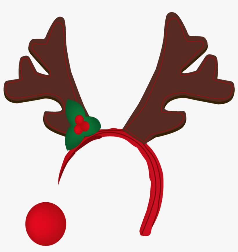 Christmas Antlers Png - Reindeer Antlers Transparent Background, transparent png