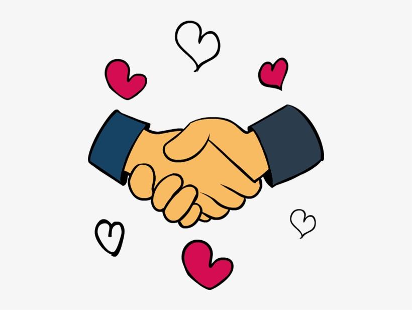 Heart Clipart Handshake - Clip Art, transparent png