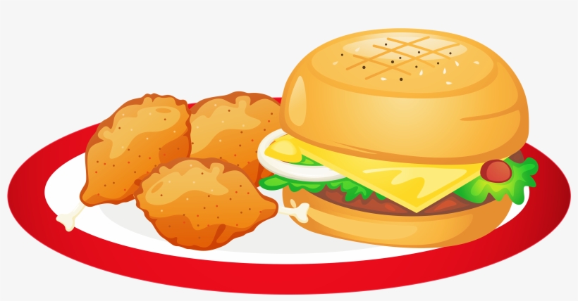 Clipart Png Food - Plate Of Food Clip Art, transparent png
