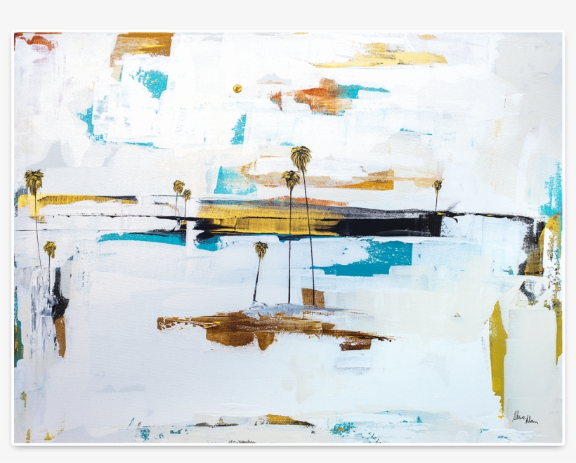 Dreamy And Surreal Palm Trees - Painting, transparent png