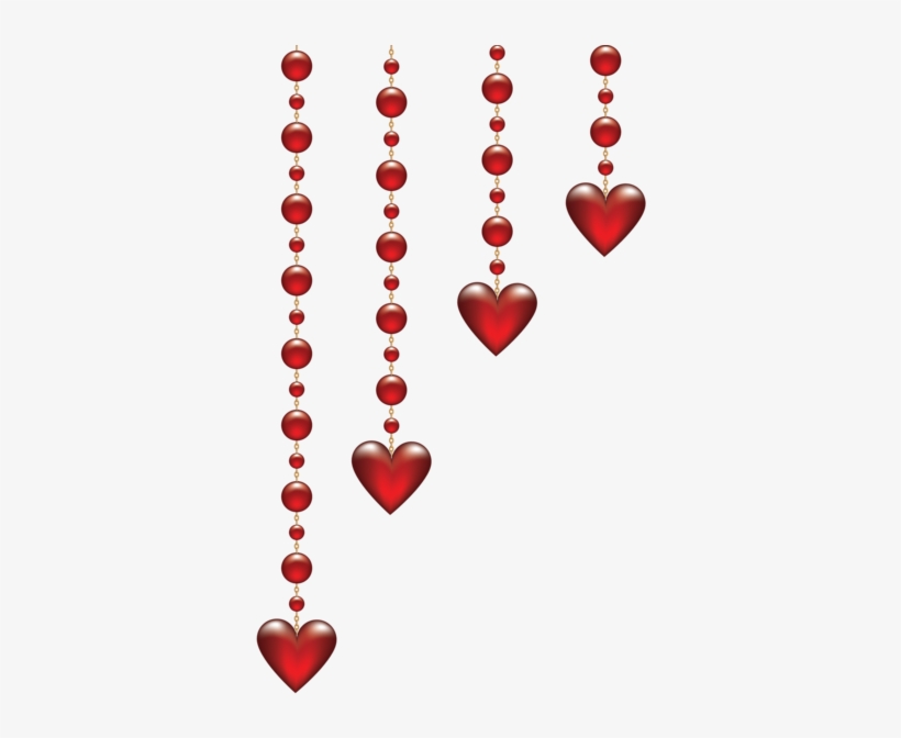 Valentine's Day Hanging Hearts Transparent Png Clip - Valentines Day Hanging Hearts, transparent png