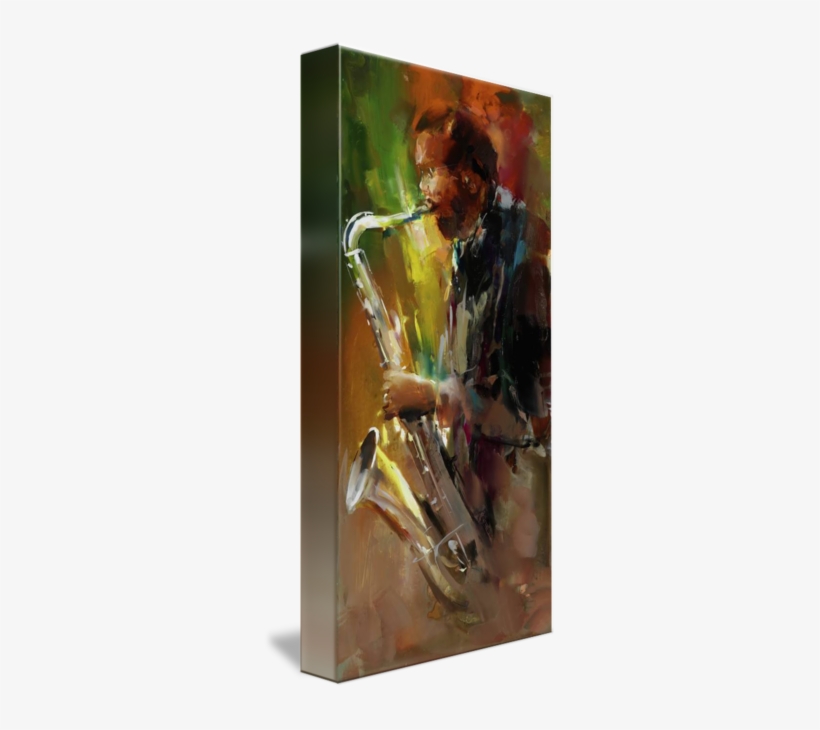 Walls - " - Gallery-wrapped Canvas Art Print 7 X 16 Entitled Jazz, transparent png