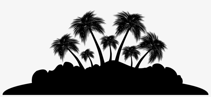 Palm Clip Art Image Gallery Yopriceville View - Island Silhouette Clipart, transparent png