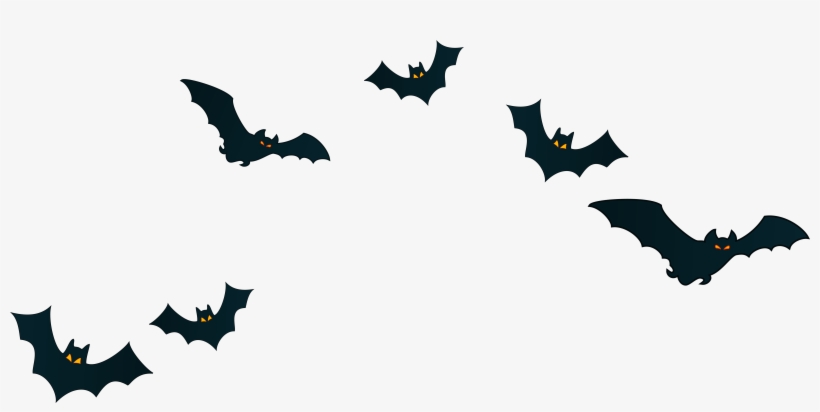Halloween Bats Decor Png Clipart Image - Halloween Clipart Transparent Background, transparent png