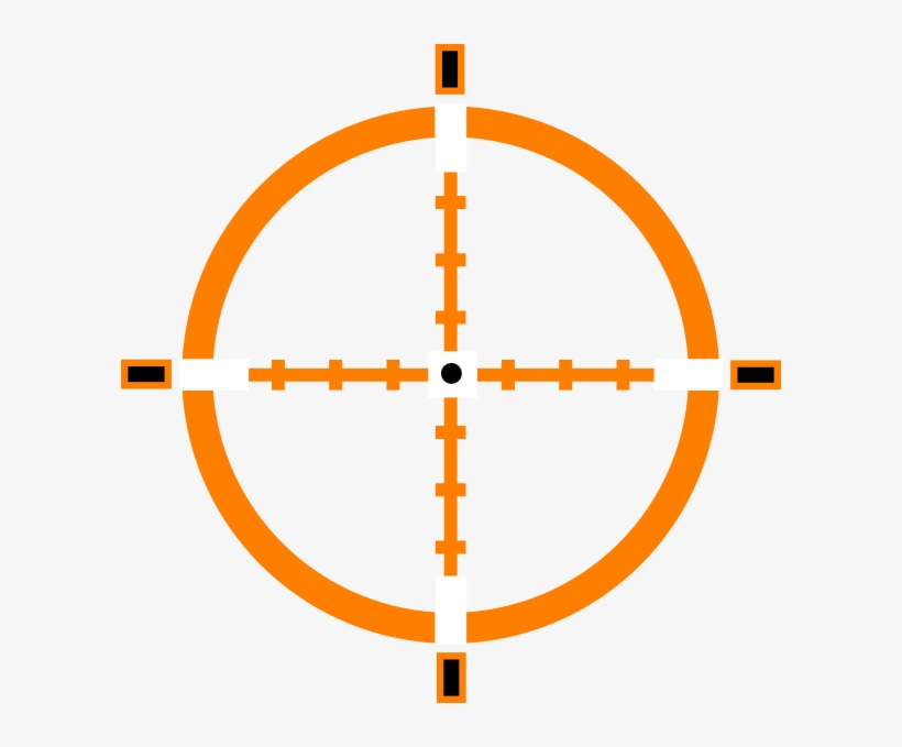 Image Transparent Download Clip Art At Clker Com Vector - Sniper Rifle Crosshairs, transparent png