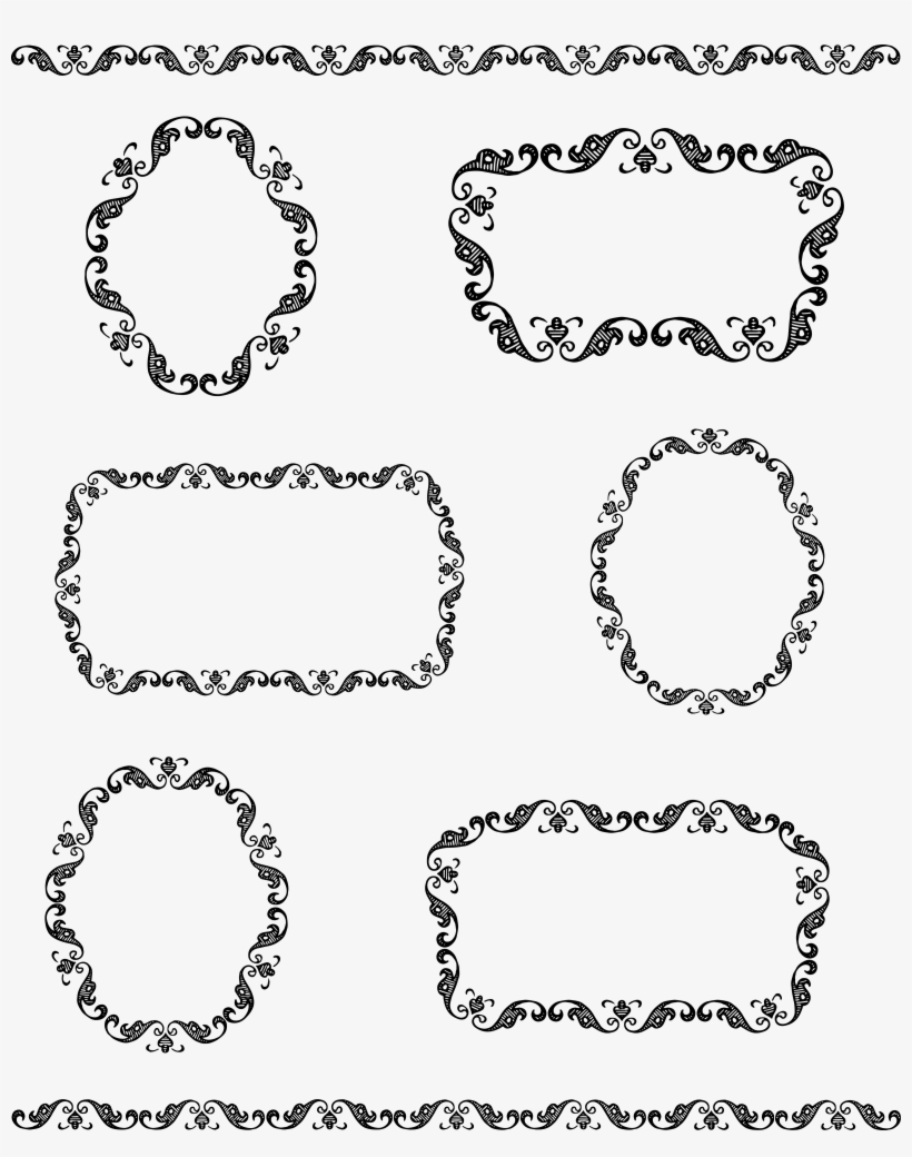 Collection Of Free Fancied Clipart Western Line - Vintage Border Frame Vector, transparent png