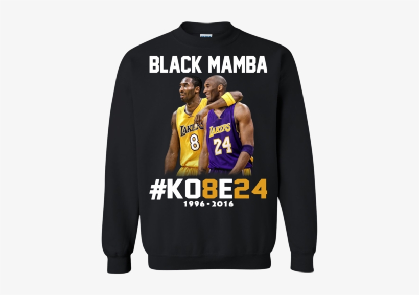 Kobe Bryant 24 Black Mamba Shirt Sweatshirt - Sweatshirt, transparent png