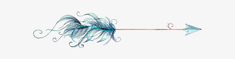 Arrow Blueleaves Leaf Leaves Watercolor - Watercolor Painting, transparent png