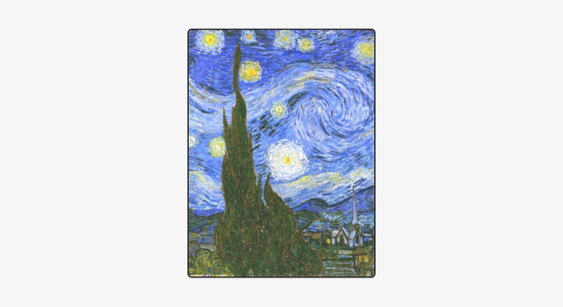 Van Gogh Starry Night Tree Blanket - Van Gogh Starry Night, transparent png