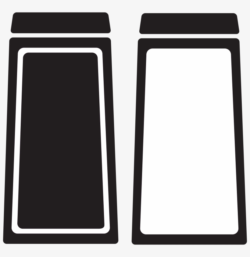 Icons In The Kitchen - Salt And Pepper Shakers Silhouette, transparent png