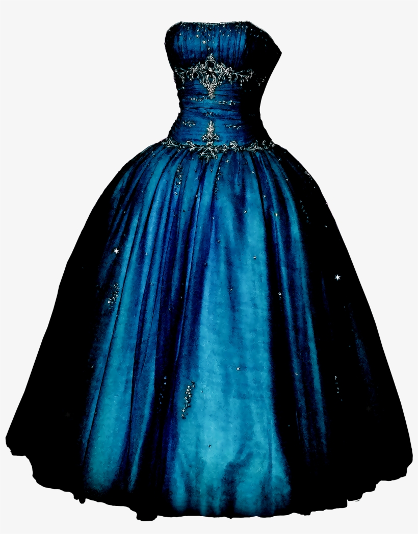 Dress Blue - Dress Png, transparent png