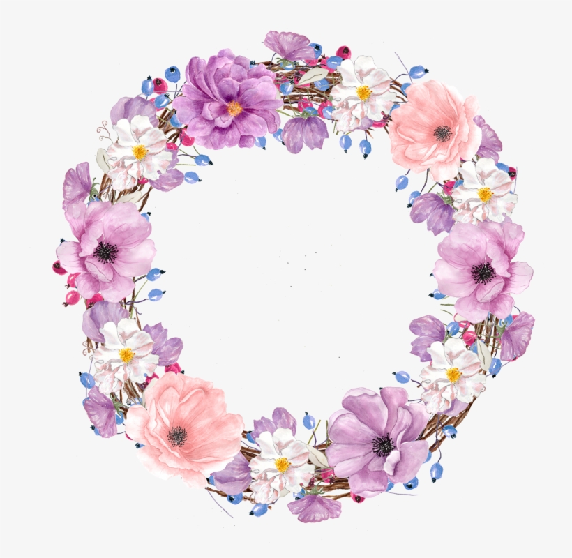 Picture Transparent Library Floral Design Watercolor - Water Color Purple Flower Clip Art, transparent png