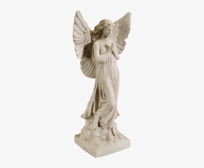 Sculptural Gardens 23-inch Guardian Angel Statuary, transparent png