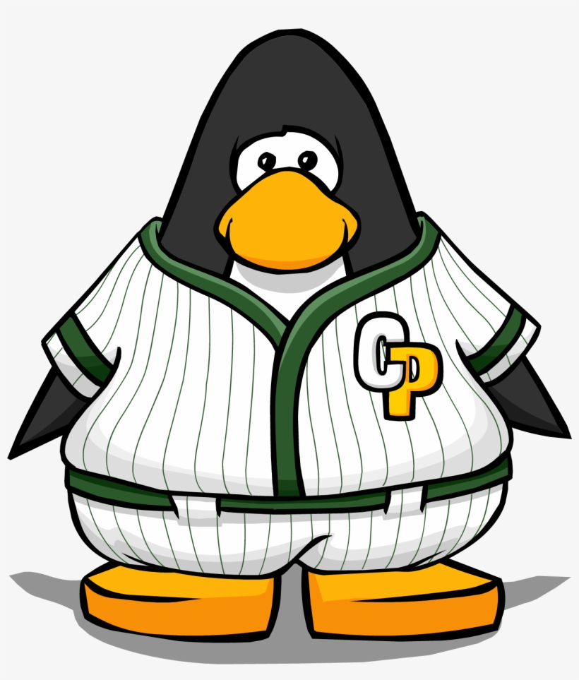 Green Baseball Uniform From A Player Card - Club Penguin Sport Baseball, transparent png