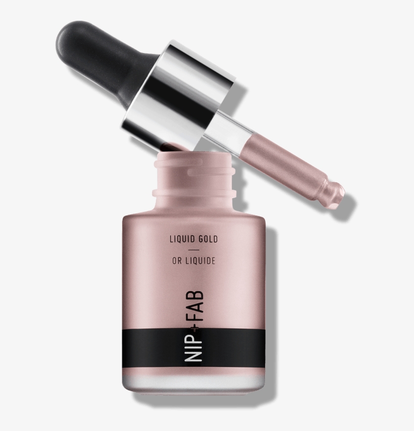 Liquid Gold Highlighter - Nip+fab Make Up Liquid Gold Highlighter 15ml, transparent png