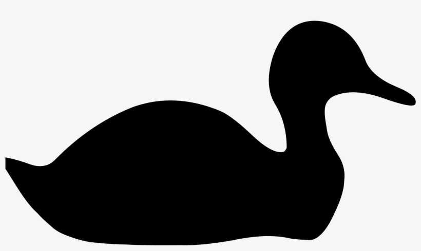 Waterfowl Silhouette At Getdrawings - Silhouette Duck, transparent png