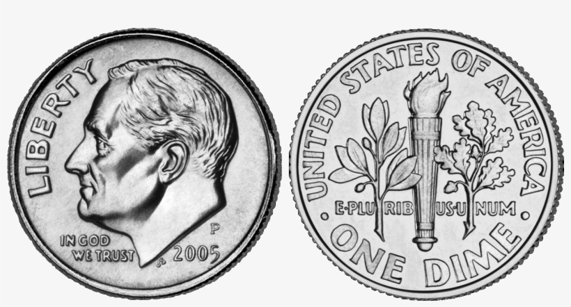 Roosevelt Dime 2005 Combined - Dime Cent, transparent png