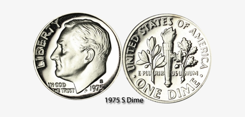 Dime Png - One Dime 1975 S, transparent png
