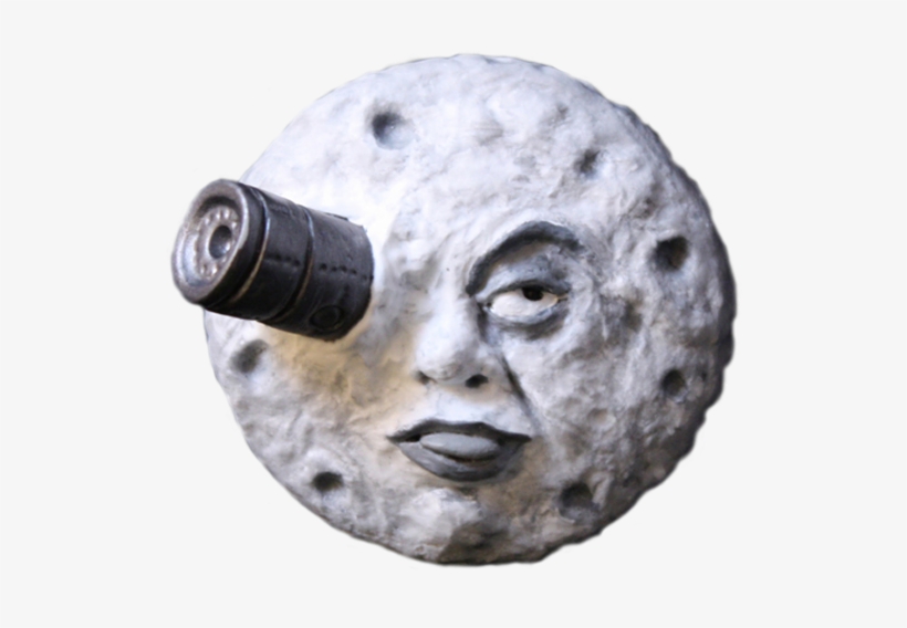 Based On The Iconic Image From The French Silent Classic, - Moon With A Face Transparent, transparent png