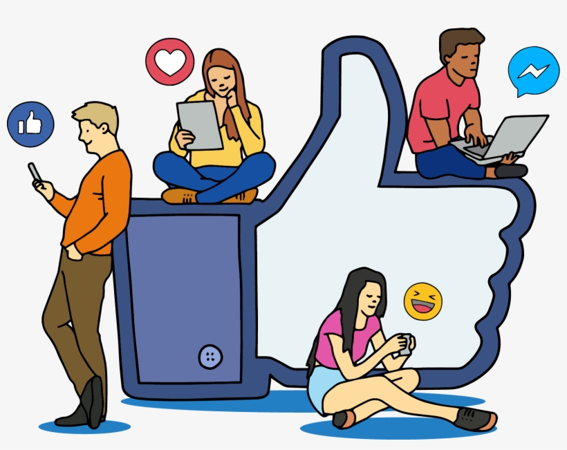 Share This Article - Family On Social Media Clipart, transparent png