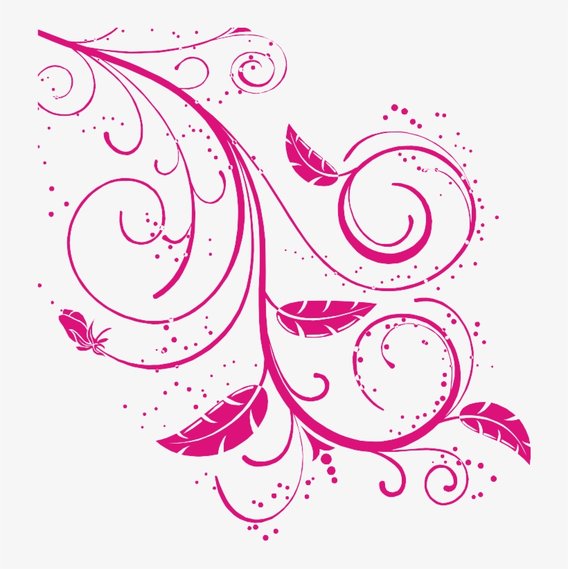 Vector Swirl Designs - Flower Border, transparent png