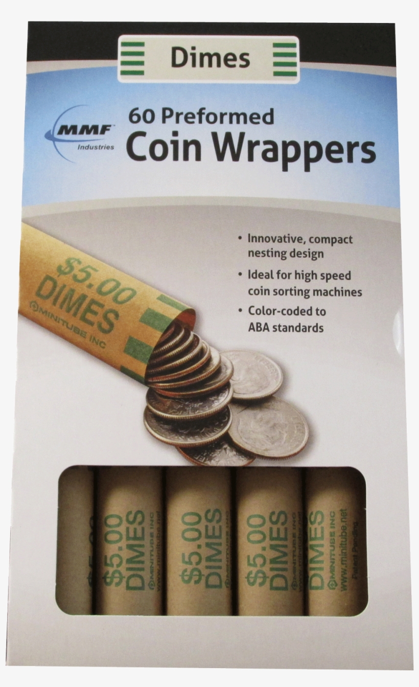 Mmf Nested Preformed Coin Wrappers 60 Pkg Dime 216063, transparent png