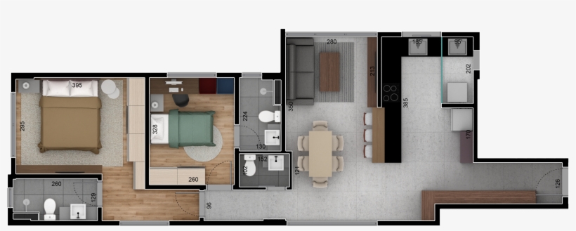 Apto 402 502 Planta2 - Floor Plan, transparent png