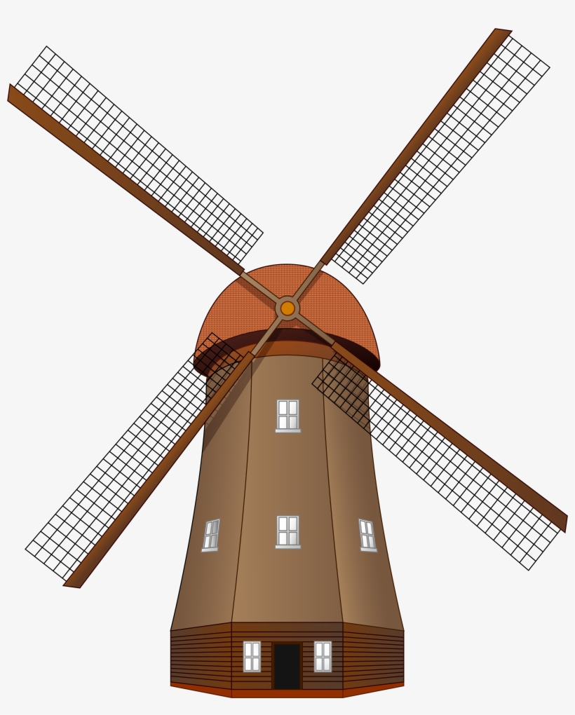 Windmill Large Png Clip Art - Windmill Clipart, transparent png