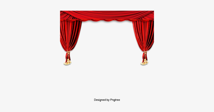 Stage Curtain, Stage Clipart, Red, Curtain Png Image - Portable Network Graphics, transparent png