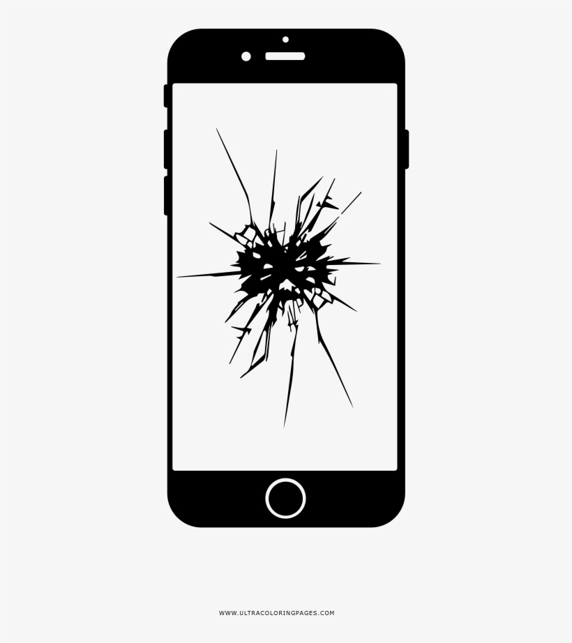 Broken Iphone Coloring Page - Proposta Modesta Para Resolver A Crise Na Zona Euro, transparent png