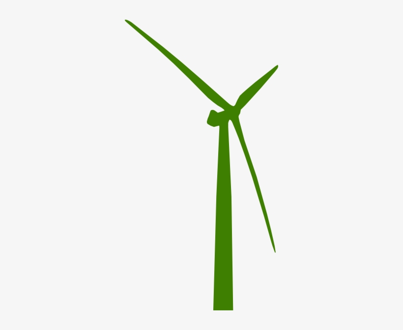 Windmill Clipart Green - Wind Turbine Clip Art, transparent png