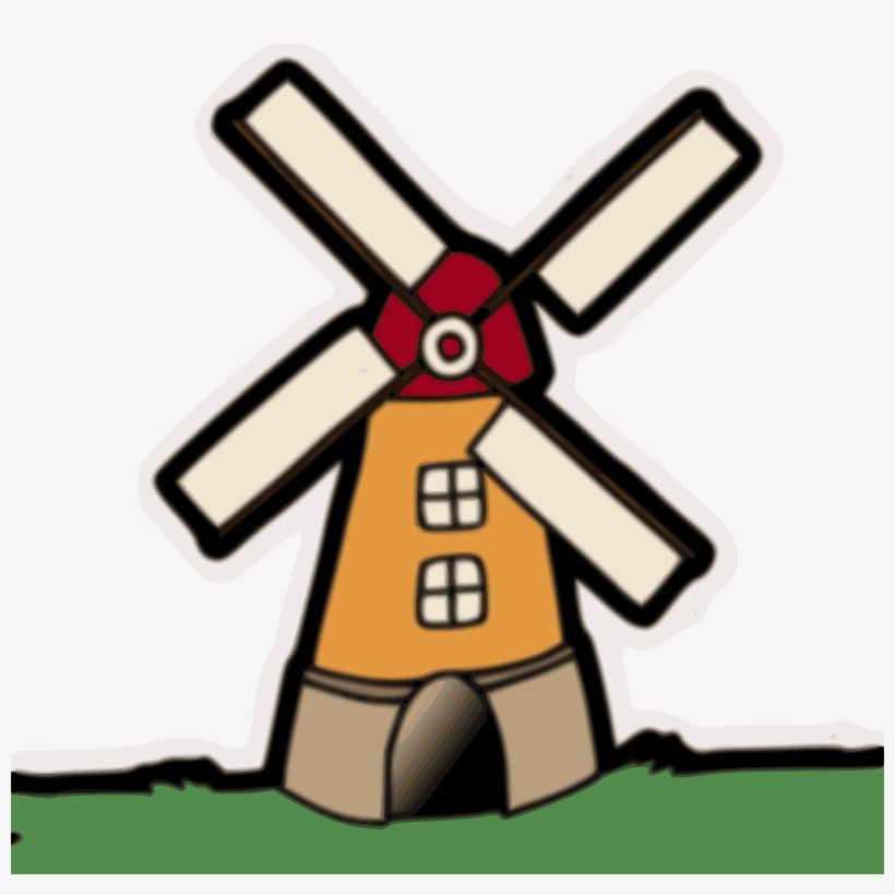 Windmill Clipart, transparent png