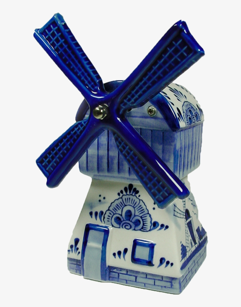 Muziek Molen Delftsblauw Delft Windmill With Music - Windmill, transparent png