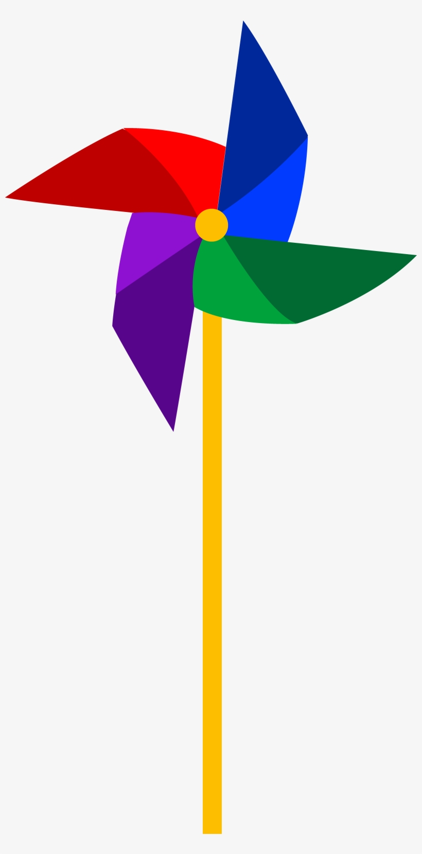 Windmill Clipart Colourful - Pinwheel Clipart, transparent png