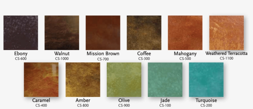 Concretecoatings Vividacidstaings Colorchart - Coffee Acid Stain Concrete, transparent png
