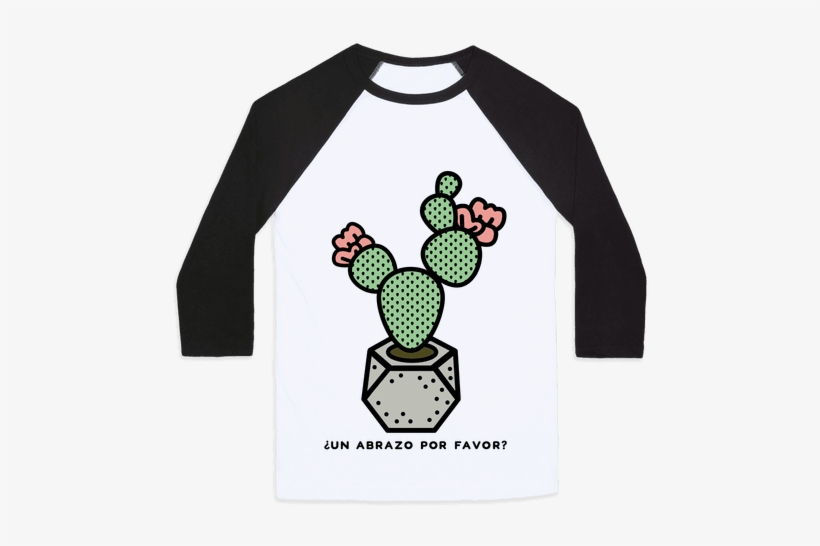 Cactus Hugs Baseball Tee - T Shirt Porco Rosso, transparent png