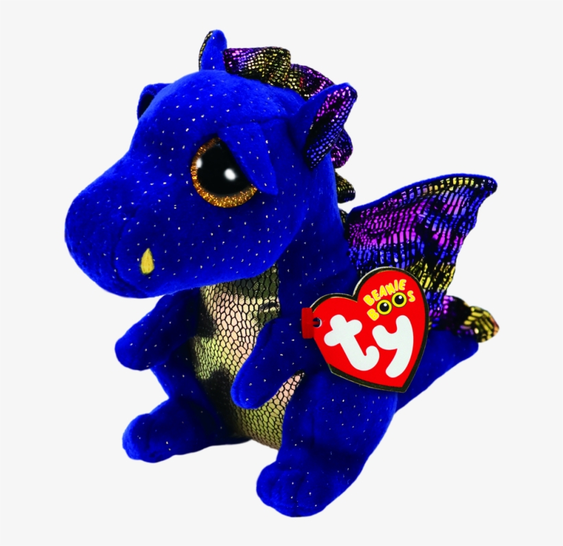 Saffire The Blue Dragon - Ty Beanie Boo Dragon, transparent png