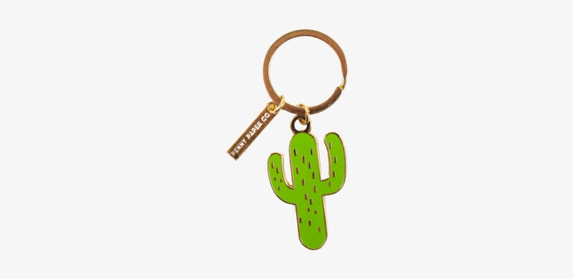 Enamel Keychain, Cactus - Child, transparent png
