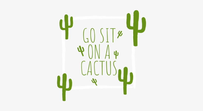 Sit On A Cactus - Human Action, transparent png