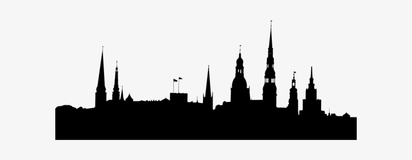 Source - Cliparts - Co - Report - City Silhouette Vector - Riga Vector, transparent png
