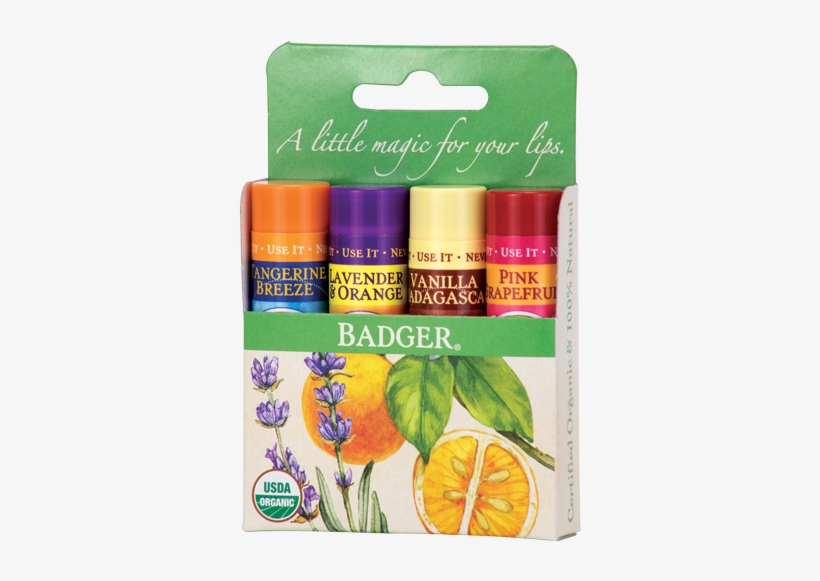 Badger Lip Balm, Classic, Sticks, transparent png