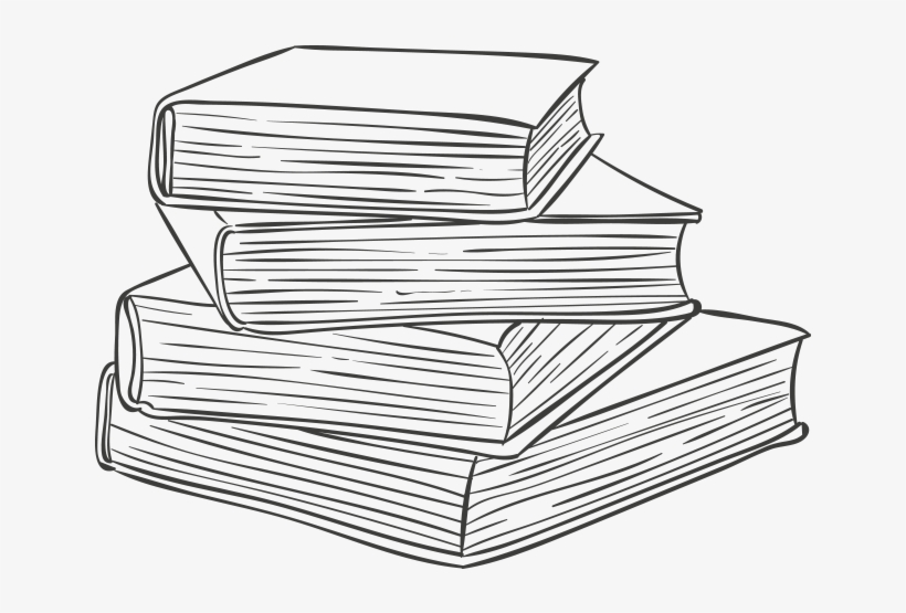 Png Freeuse Library Paper Book Sketch Cartoon Reading - Book Drawing Transparent, transparent png