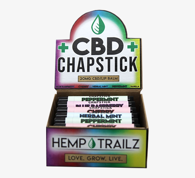 Hemp Trailz Chapstick 20mg, transparent png