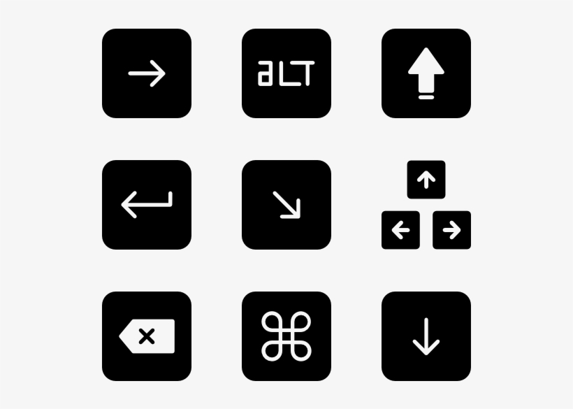 Keyboard - Twitter Facebook Logo Black, transparent png