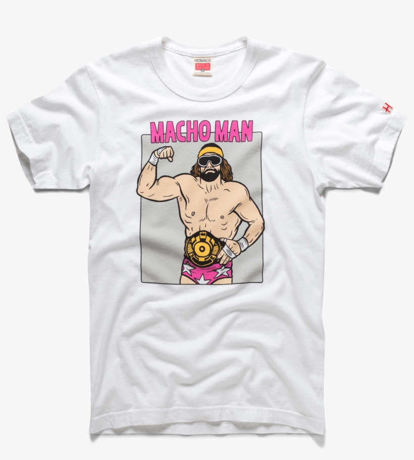 Randy Savage World Champion Macho Man Wrestling T-shirt - Cartoon, transparent png