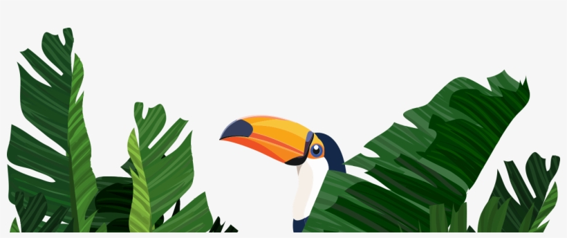 Welcome To The Ecommerce Jungle - Border Design Banana Leaves, transparent png