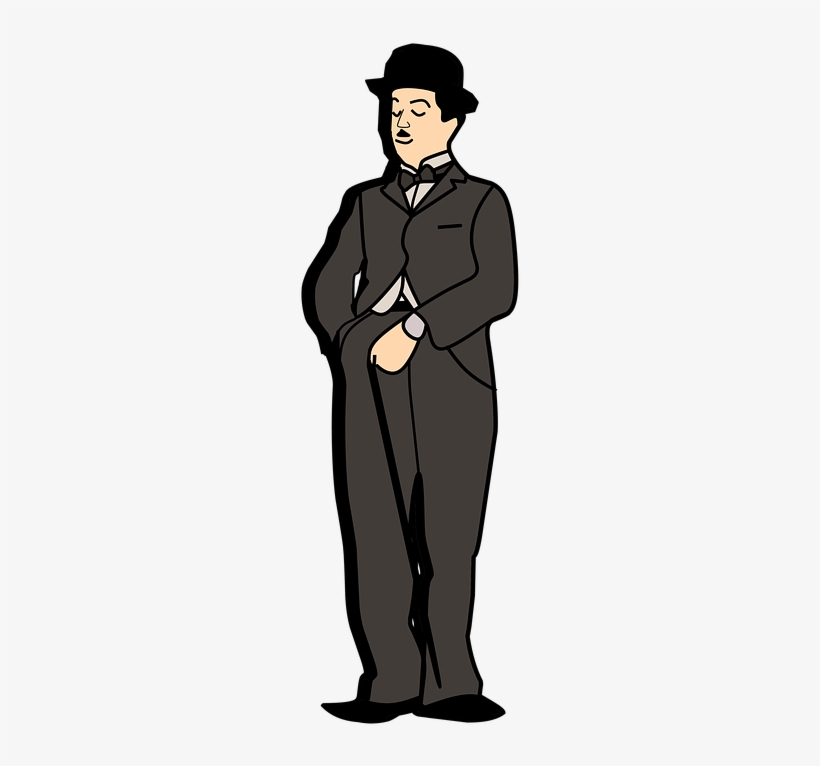 Actor Clipart Gentleman - Charlie Chaplin Png, transparent png