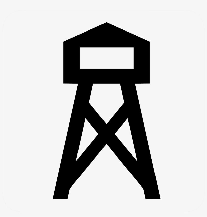 Tower - Water Tower Clip Art, transparent png