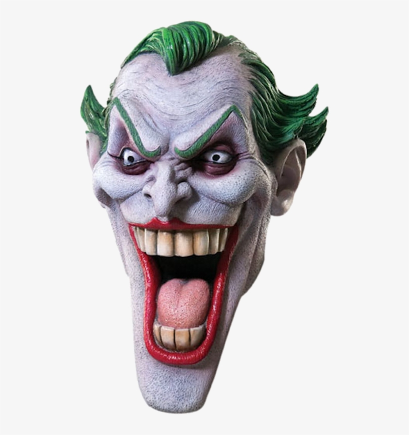 Deluxe Latex Batman Joker Mask - Joker Mask, transparent png